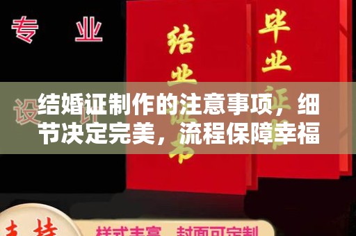 清浦结婚证制作的注意事项，细节决定完美，流程保障幸福