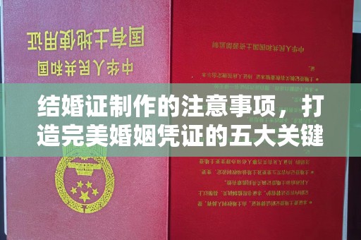 清浦结婚证制作的注意事项，打造完美婚姻凭证的五大关键点
