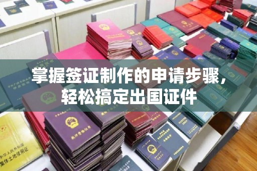 清浦掌握签证制作的申请步骤，轻松搞定出国证件