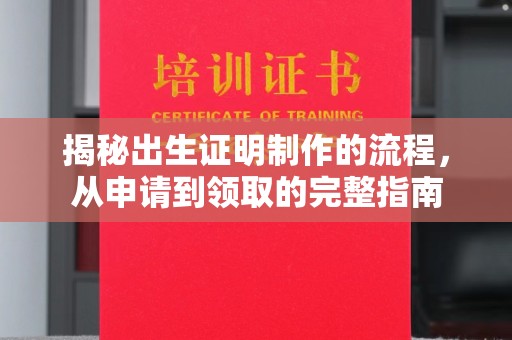 清浦揭秘出生证明制作的流程，从申请到领取的完整指南