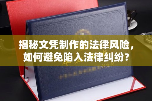 清浦揭秘文凭制作的法律风险，如何避免陷入法律纠纷？