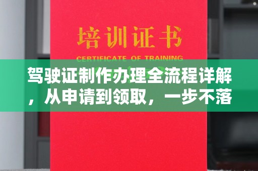 清浦驾驶证制作办理全流程详解，从申请到领取，一步不落