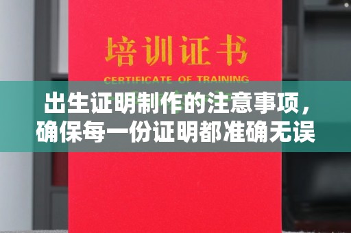 清浦出生证明制作的注意事项，确保每一份证明都准确无误